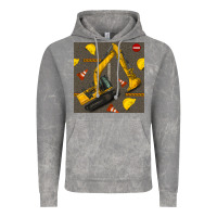 Cloud Rock excavator seamless pattern Vintage Hoodie - BundleAndBundleShop