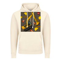 Vintage Artic excavator seamless pattern Vintage Hoodie - BundleAndBundleShop