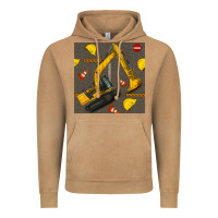 Vintage Camel excavator seamless pattern Vintage Hoodie - BundleAndBundleShop