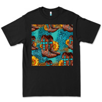 Black western boots seamless pattern Premium Tee - HRA Design Shop