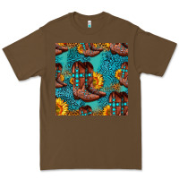 Cacao western boots seamless pattern Premium Tee - HRA Design Shop