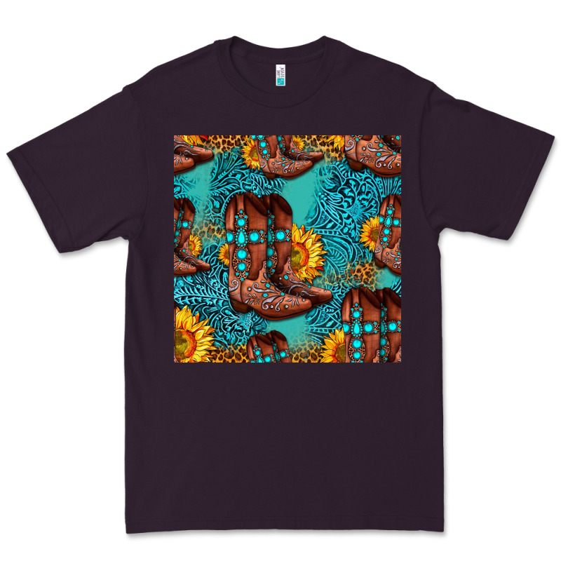 Western Boots Seamless Pattern Premium Tee by HRA Design Shop | Teevron