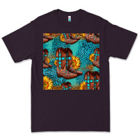 Plum western boots seamless pattern Premium Tee - HRA Design Shop