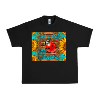 Black just a girl who loves ladybugs Urban Heavy Tee - LillyAllenDesigns