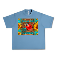 Pebble Blue just a girl who loves ladybugs Urban Heavy Tee - LillyAllenDesigns
