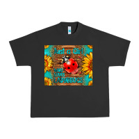 Pigment Black just a girl who loves ladybugs Urban Heavy Tee - LillyAllenDesigns