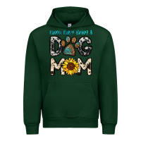 Forest Green kinda busy being a dog mom Urban Hoodie - OliviaCreatesArt