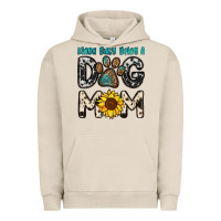 Pigment French Oak kinda busy being a dog mom Urban Hoodie - OliviaCreatesArt