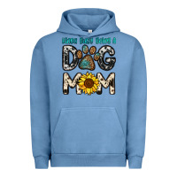 Pigment Pebble Blue kinda busy being a dog mom Urban Hoodie - OliviaCreatesArt