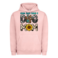 Pigment Salmon kinda busy being a dog mom Urban Hoodie - OliviaCreatesArt