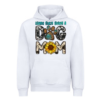 White kinda busy being a dog mom Urban Hoodie - OliviaCreatesArt
