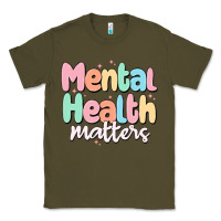 Army Green mental health matters Classic Tee - MaliasSmallBusiness