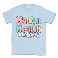 Dusty Blue mental health matters Classic Tee - MaliasSmallBusiness