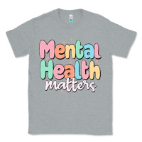 Heather Grey mental health matters Classic Tee - MaliasSmallBusiness