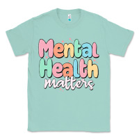 Seafoam mental health matters Classic Tee - MaliasSmallBusiness