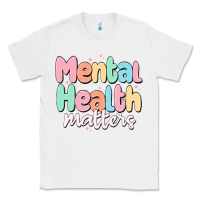 White mental health matters Classic Tee - MaliasSmallBusiness