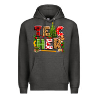 Charcoal Heather teacher christmas Premium Hoodie - texasbilliewilder