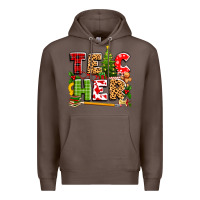 Coffee teacher christmas Premium Hoodie - texasbilliewilder