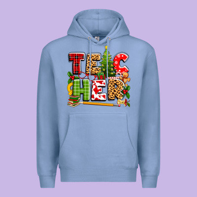Teacher Christmas Premium Hoodie Designed By Texasbilliewilder
