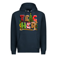 Navy teacher christmas Premium Hoodie - texasbilliewilder