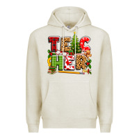 Oatmeal Heather teacher christmas Premium Hoodie - texasbilliewilder