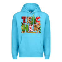 Ocean Blue teacher christmas Premium Hoodie - texasbilliewilder