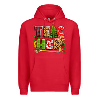 Red teacher christmas Premium Hoodie - texasbilliewilder