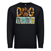 Black Dog Nana with Paw Premium Sweatshirt - texasbilliewilder
