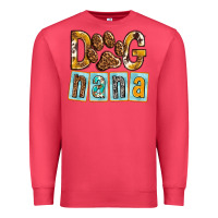 Cardinal Dog Nana with Paw Premium Sweatshirt - texasbilliewilder