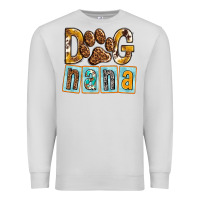 Dove Grey Dog Nana with Paw Premium Sweatshirt - texasbilliewilder