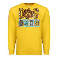 Lemon Dog Nana with Paw Premium Sweatshirt - texasbilliewilder