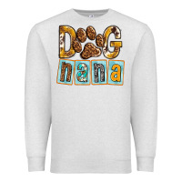 Oatmeal Heather Dog Nana with Paw Premium Sweatshirt - texasbilliewilder