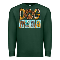 Sports Green Dog Nana with Paw Premium Sweatshirt - texasbilliewilder
