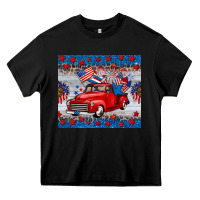 Black american truck 4th of july tumbler Heavy Core Tee - BarkalooDesign