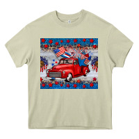 Mossy american truck 4th of july tumbler Heavy Core Tee - BarkalooDesign
