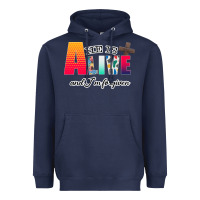 Navy He is Alive Heavyweight Hoodie - Bettercallsaul
