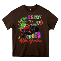 Chocolate Brown ready to crush 4th grade Heavy Core Tee - Zillion Design Studio