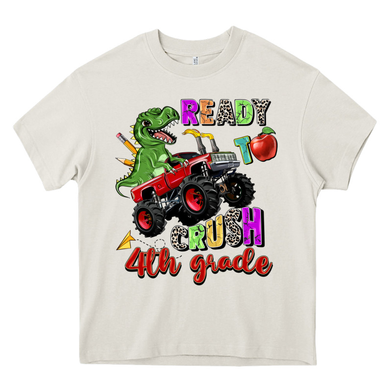 Ready To Crush 4th Grade Heavy Core Tee by Zillion Design Studio | Teevron