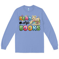 Colony Blue read more books Long Sleeve Tee - MaliasSmallBusiness