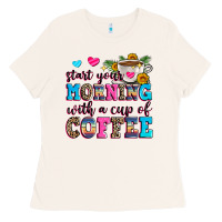 Bone start your morning with a cup of coffee Ladies Tee - Zillion Design Studio