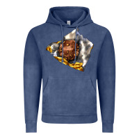 Vintage Denim chocolate package Vintage Hoodie - AdoDesignShop