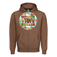 Chestnut educator of tiny humans round earring Zipper Hoodie - BundleAndBundleShop