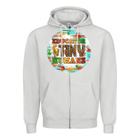 Dove Grey educator of tiny humans round earring Zipper Hoodie - BundleAndBundleShop