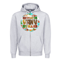 Heather Grey educator of tiny humans round earring Zipper Hoodie - BundleAndBundleShop