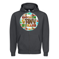 Smoke educator of tiny humans round earring Zipper Hoodie - BundleAndBundleShop