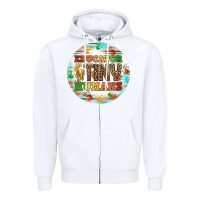 White educator of tiny humans round earring Zipper Hoodie - BundleAndBundleShop