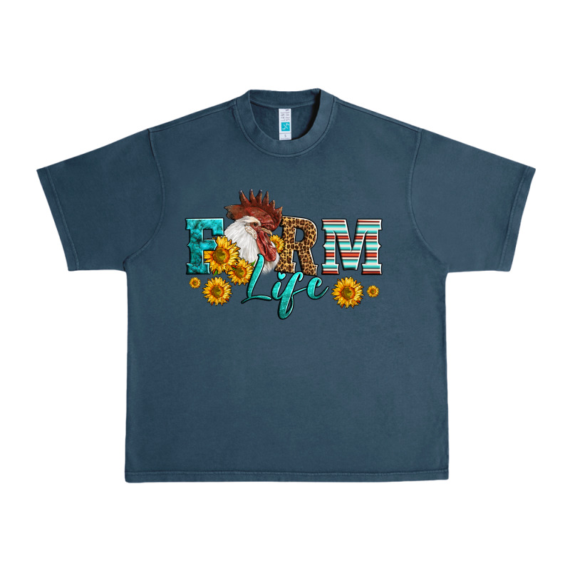 Western Farm Life Rooster Head Urban Heavy Tee by LillyAllenDesigns | Teevron