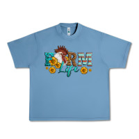 Pebble Blue Western Farm Life Rooster Head Urban Heavy Tee - LillyAllenDesigns