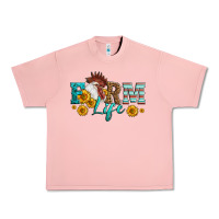 Salmon Western Farm Life Rooster Head Urban Heavy Tee - LillyAllenDesigns