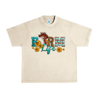 Sandshell Western Farm Life Rooster Head Urban Heavy Tee - LillyAllenDesigns